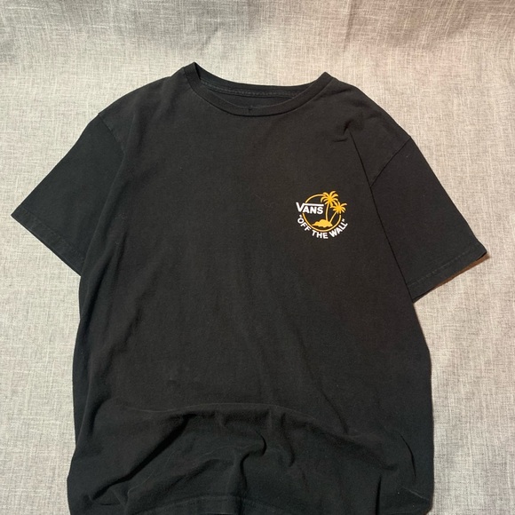 Vans Black T-Shirt with Orange Logo - Picture 2 of 6